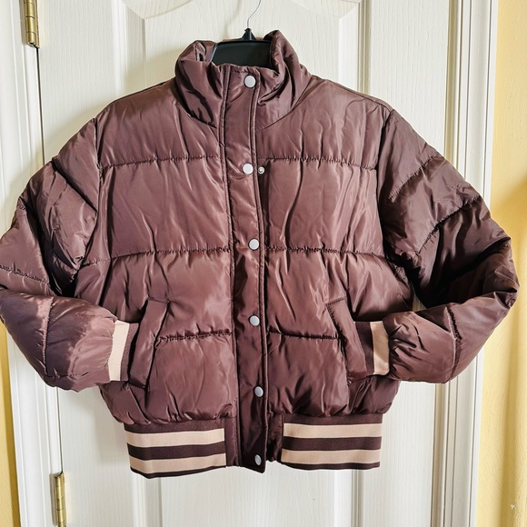 Fashion Nova Jackets & Blazers - SOLD. Fashion Nova Mrs Jackson Chocolate Puffer Jacket